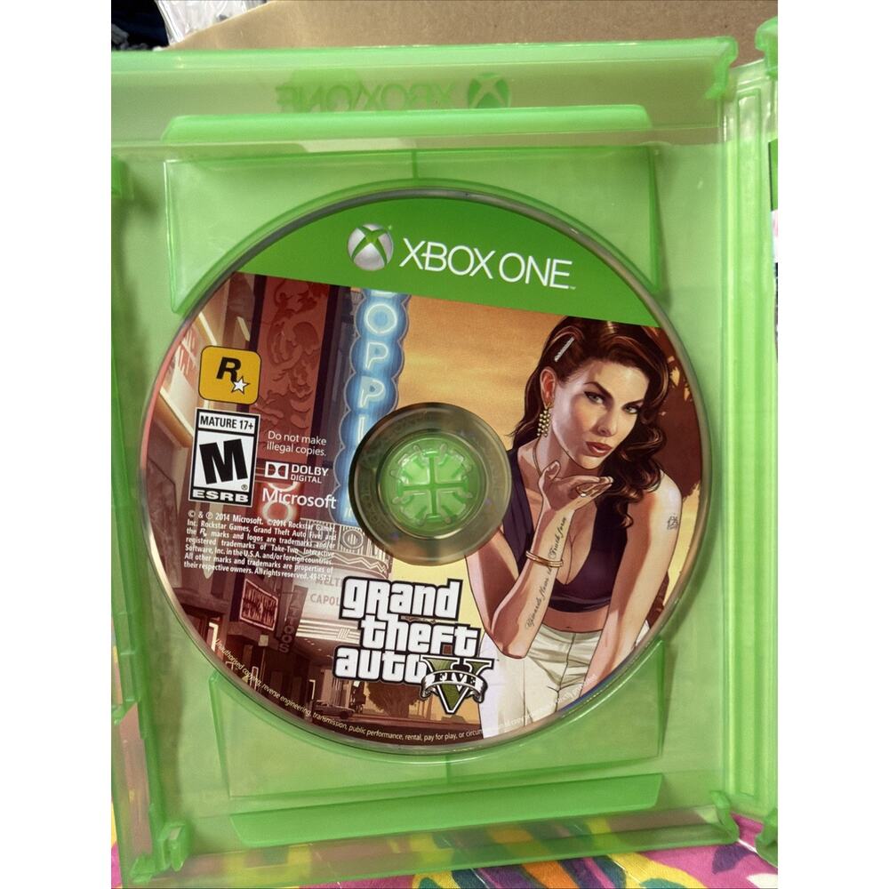 Grand Theft Auto V Microsoft Xbox One Disc Game Only Tested Working (DISC ONLY)
